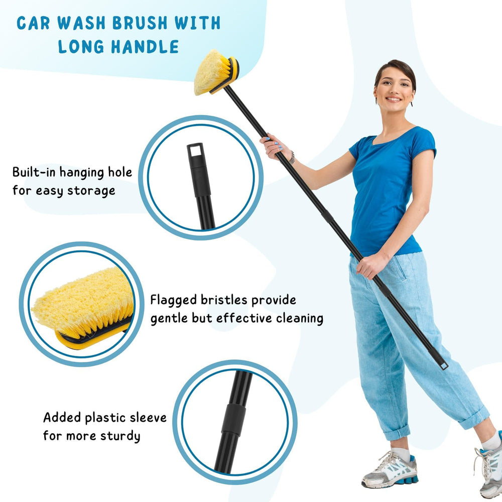 KeFanta brush head with flagged bristles for scratch-free cleaning on paint