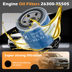 Kefly oil filter packaging, indicating quality and easy handling.