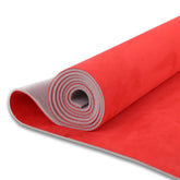 Kefly red suede headliner fabric 96x60 with foam backing for easy vehicle roof replacement.