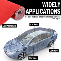 Kefly suede roof top fabric cut-ready for DIY car, boat, or RV repairs.