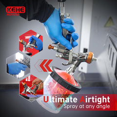 Extra adapters for broad spray gun compatibility