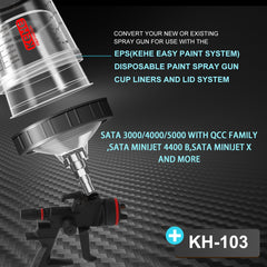 Multi-point connection design keeps the adapter firmly attached during spraying