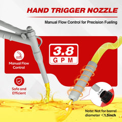 Keimi 51-inch hose with four adapters enabling reach and can compatibility