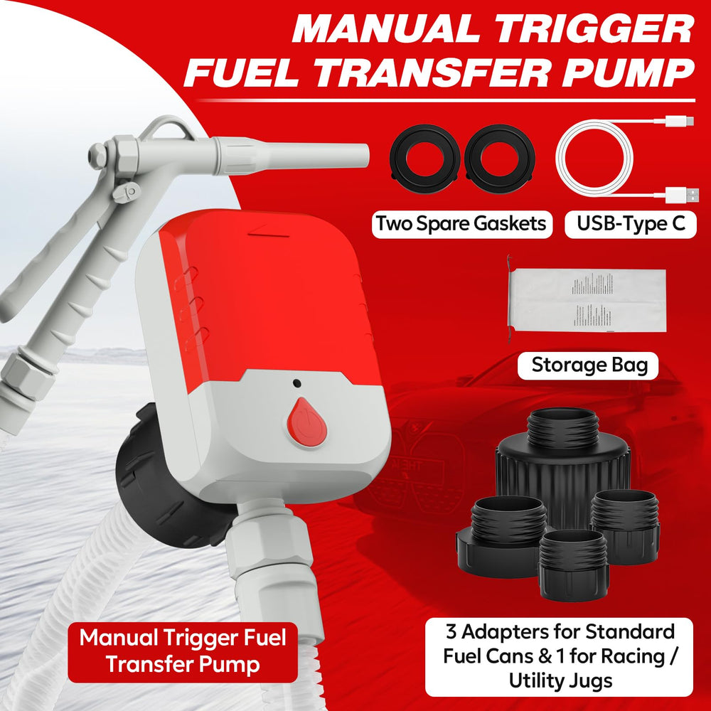 Keimi pump powered by batteries or USB for fueling anywhere without outlet dependence