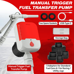Keimi pump powered by batteries or USB for fueling anywhere without outlet dependence