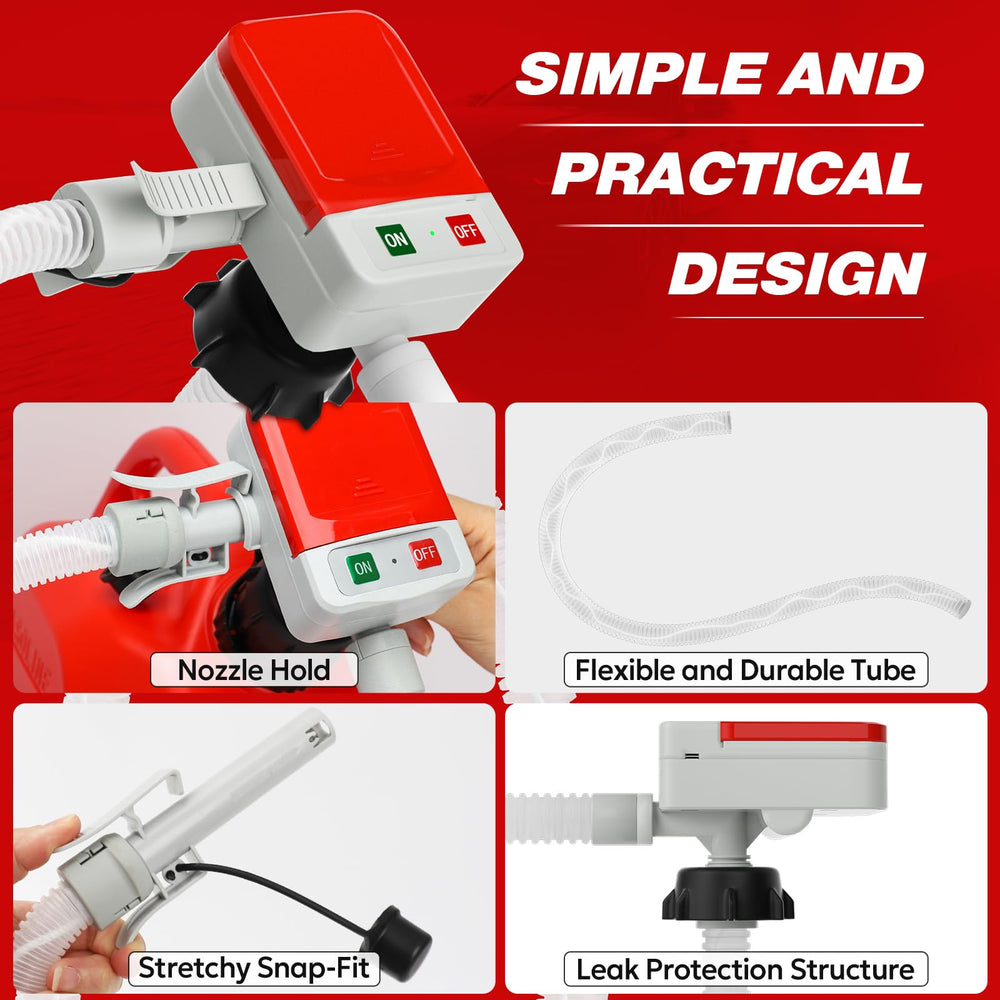 Keimi pump includes four adapters for universal compatibility