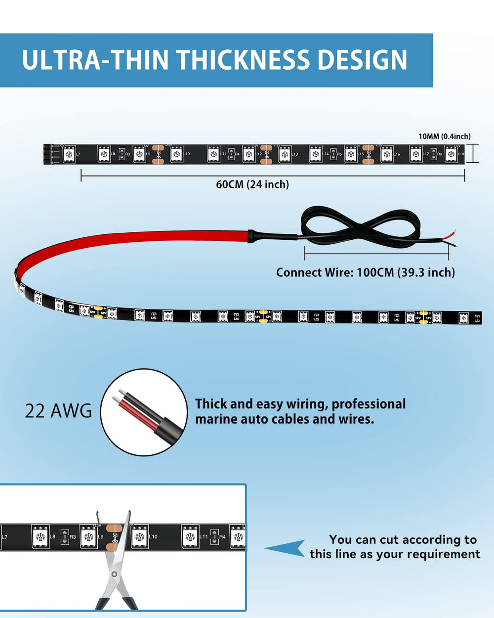 Keiurot boat interior LED strip creates ambient cabin lighting.