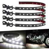 Keiurot 32cm white LED strip close-up, flexible for easy undercar or interior lighting.