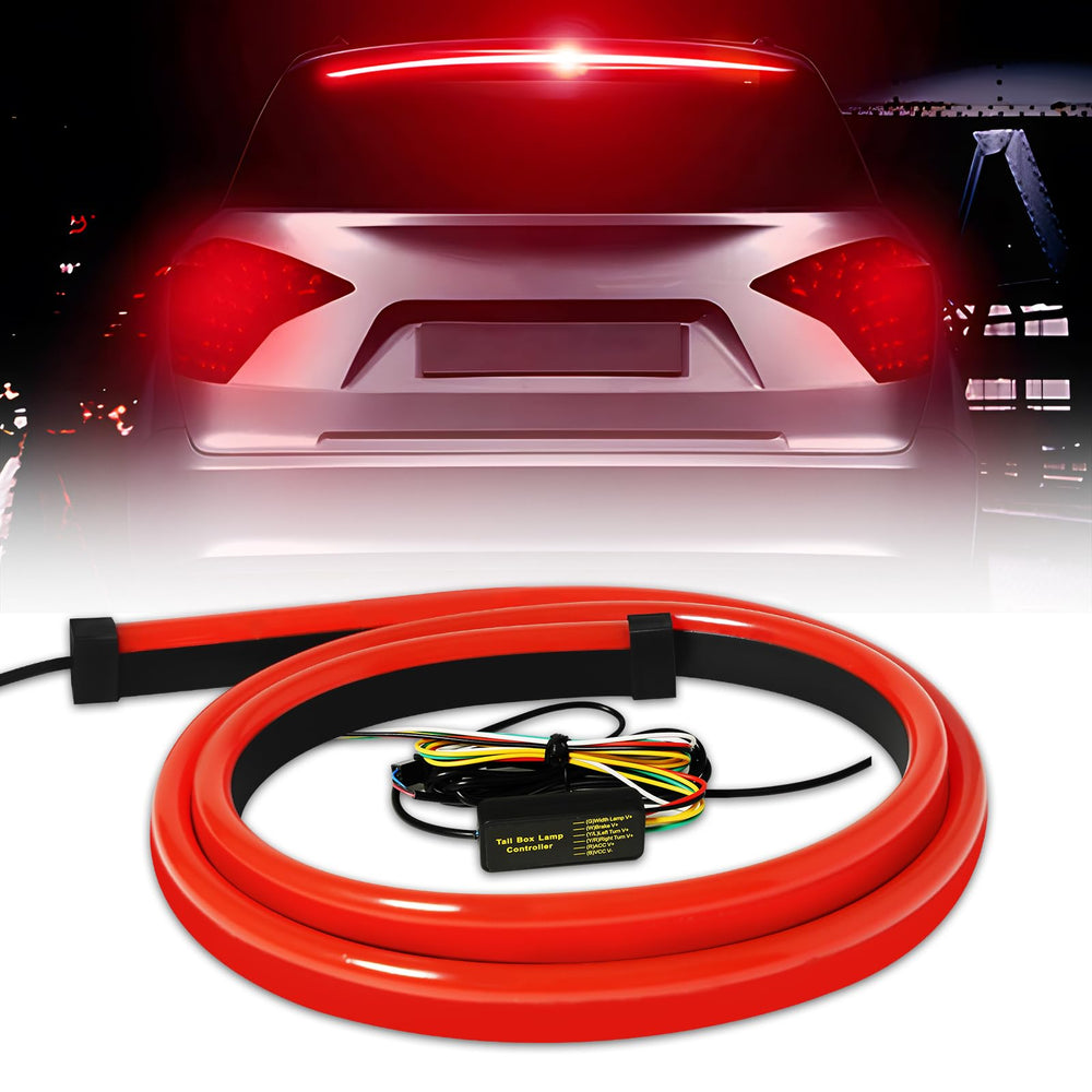 Keiurot LED third brake light strip with sequential signal for enhanced vehicle visibility.