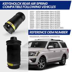 KEIYSHOLCK rear air spring for GLS450 enhances ride stability and braking feel