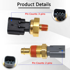 KEJSTED coolant temperature sensor 2-pack for engine cooling management.