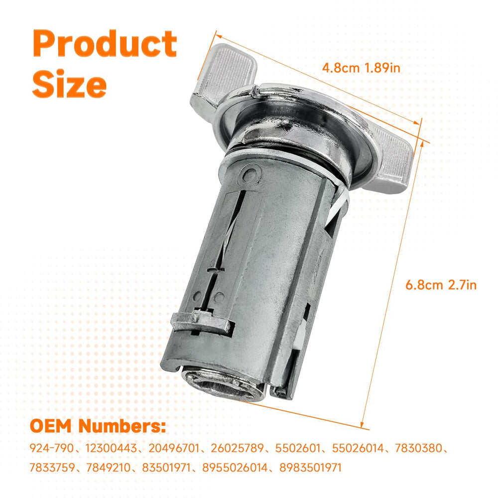 Kekadmai ignition lock cylinder keys included for immediate use.