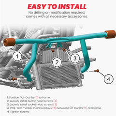 Kekykm 2014-2026 Harley crash bar durability for rugged use