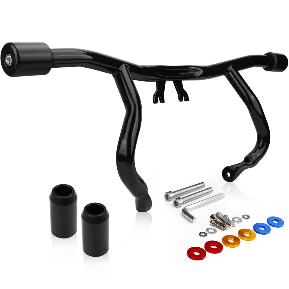 Kekykm engine guard flat-out crash bar front view for Harley touring bikes