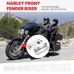 Kekykm front fender riser 20mm two-hole mount close-up with hardware