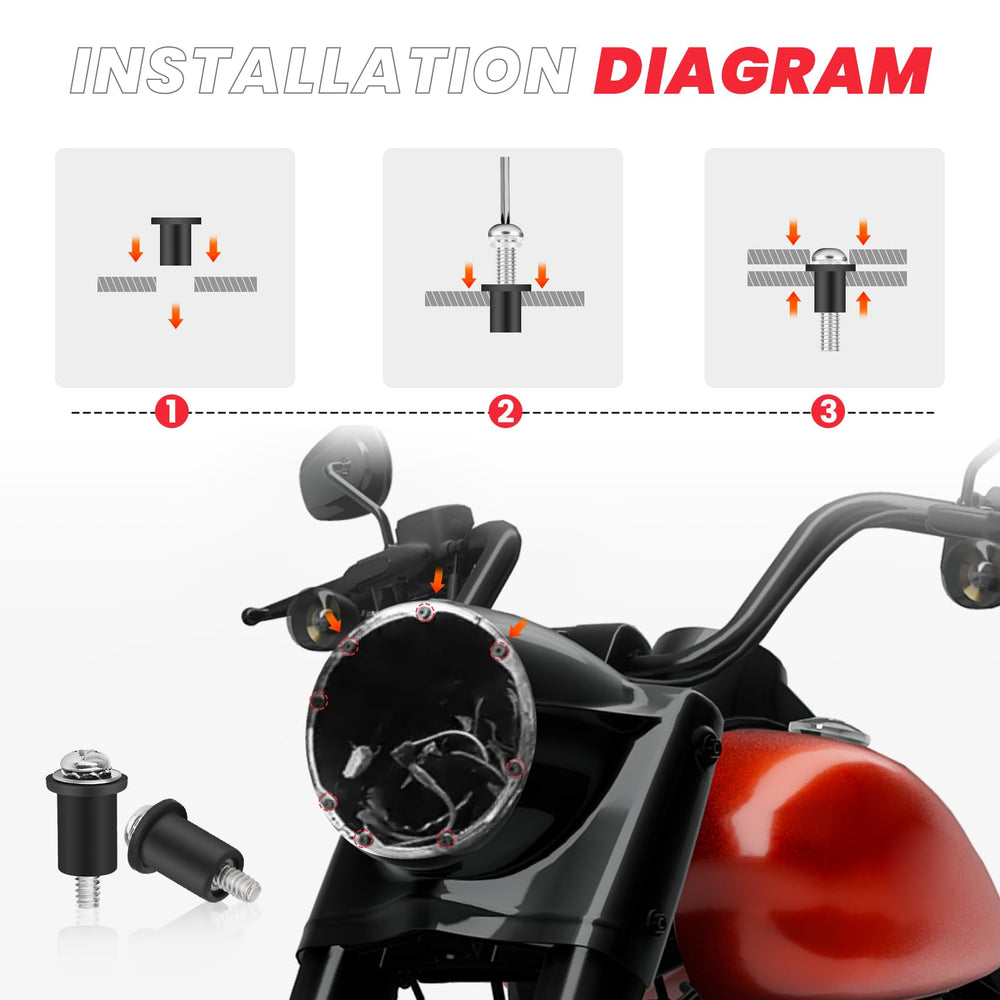 Kekykm installed headlight nacelle on Harley Touring demonstrates secure mounting