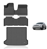 KELCSEECS IONIQ 5 floor mats provide precise fit and all-weather protection.