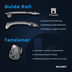 KELOKE timing chain tensioner maintains correct tension during operation.