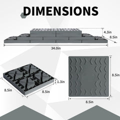 Keltrion leveling blocks on soft ground showing stability
