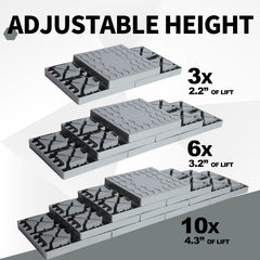 Keltrion durable polymer leveling blocks material close-up