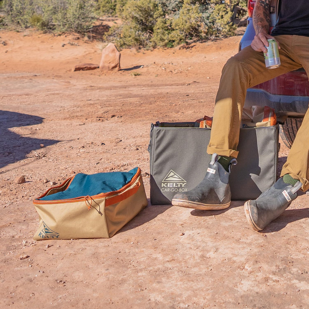 Kelty Car-Go-Box dimensions help plan packing for SUVs, vans, and trucks.