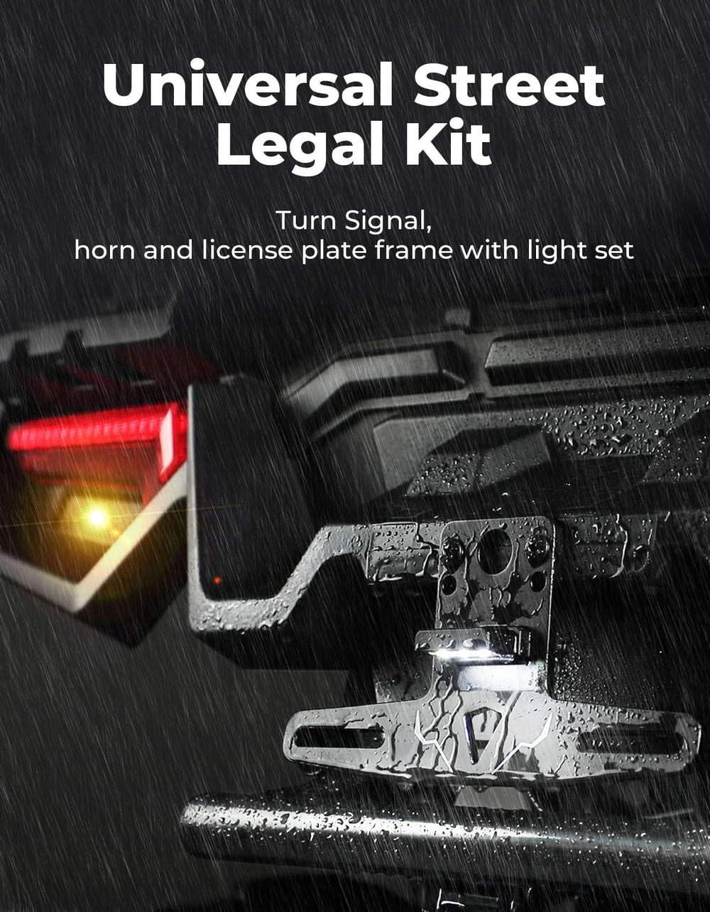 KEMIMOTO amber turn-signal lights boost visibility for safer signaling.