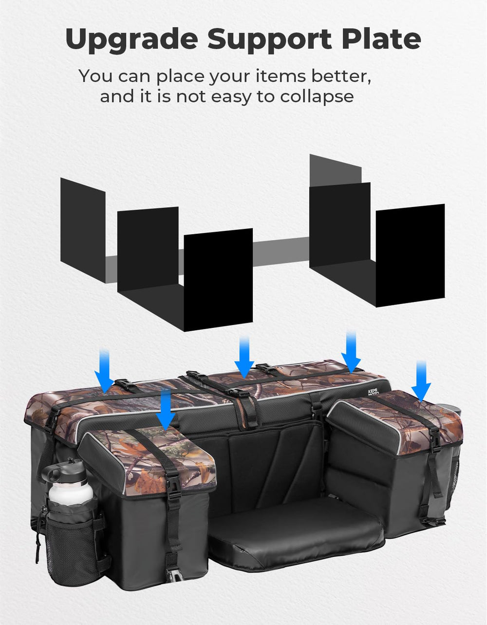 KEMIMOTO removable cup holders add convenient small-item storage