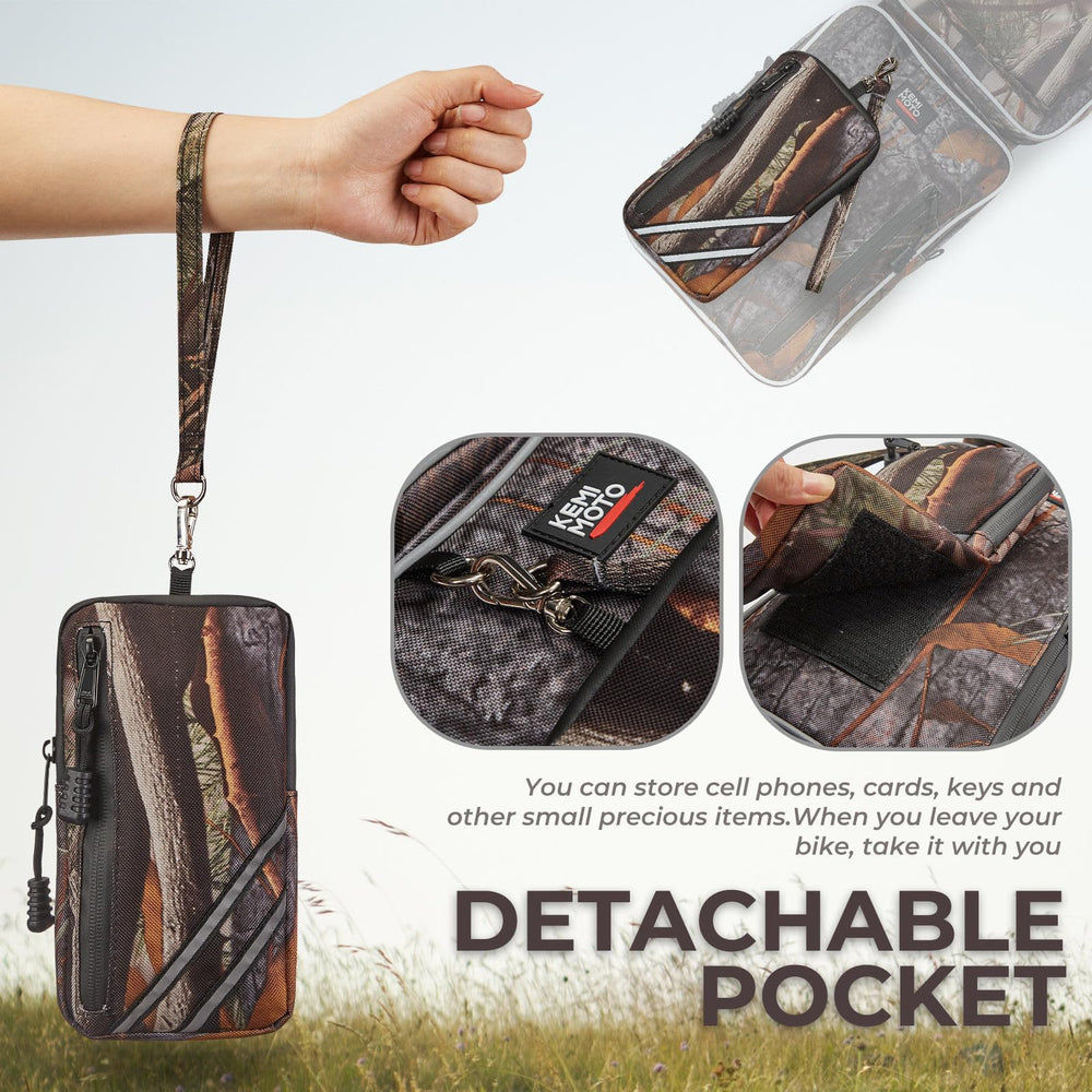 KEMIMOTO ATV Fender Bags camo design complements rugged ATV styling.