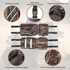 KEMIMOTO ATV Fender Bags tool-free installation saves time during setup.