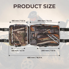 KEMIMOTO ATV Fender Bags universal compatibility with multiple ATV models.