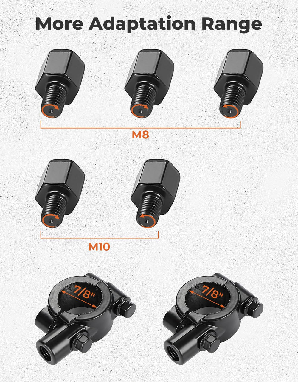 Kemimoto 360-degree adjustment to tailor the view.