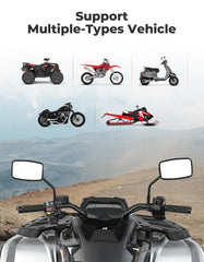 Kemimoto 7/8-inch handlebar compatibility fits ATVs and dirt bikes.