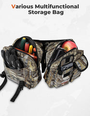 KEMIMOTO ATV tank bag external pockets for water bottles and accessories