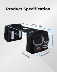 KEMIMOTO bag uses a water-resistant zipper to guard contents.