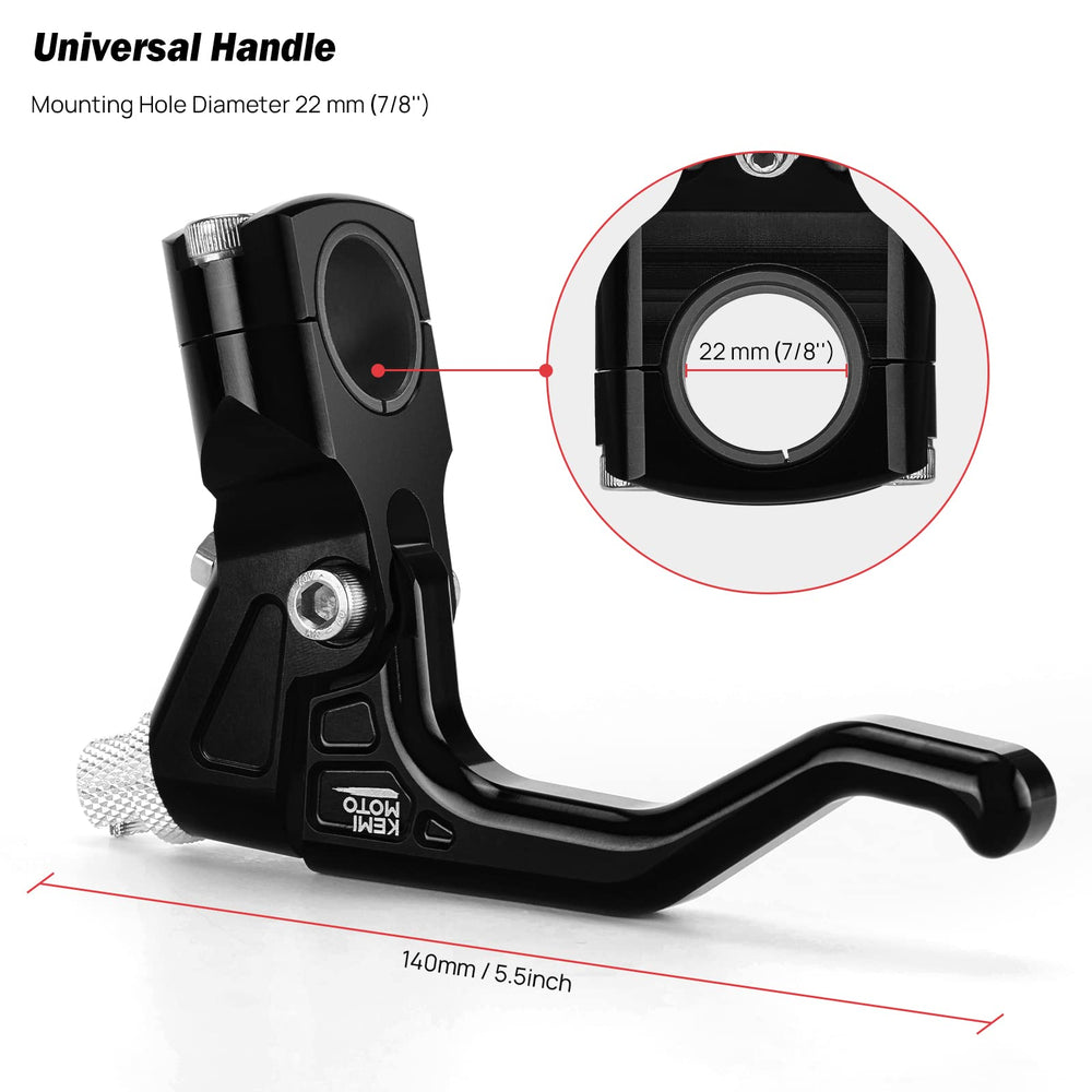 KEMIMOTO packaged 22mm clutch lever highlights durable aluminum construction