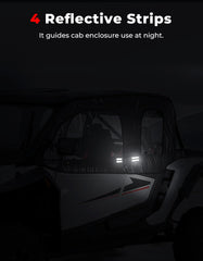 Kemimoto reflective strip helps locate zippers at night.