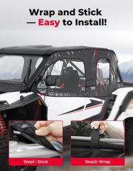 Kemimoto mirrors-compatible design preserves rear visibility.