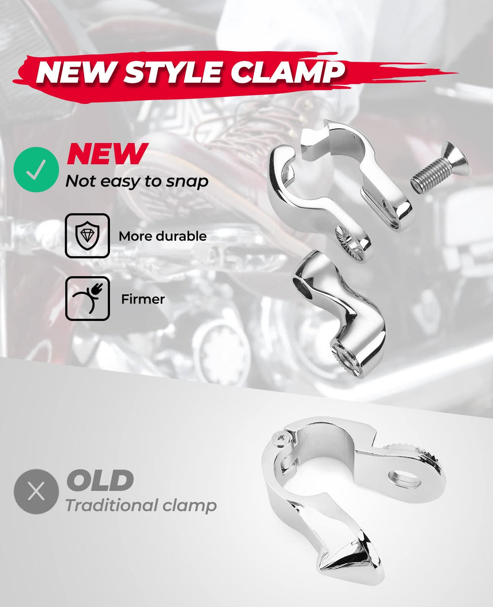 KEMIMOTO chrome engine guard peg closeup showing durable polished finish