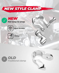 KEMIMOTO chrome engine guard peg closeup showing durable polished finish