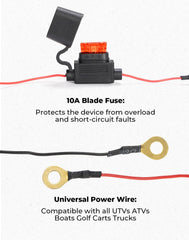 KEMIMOTO broad compatibility with 12V systems across UTVs ATVs trucks.