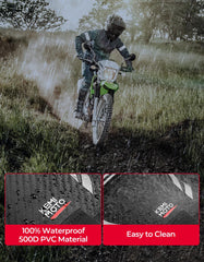 KEMIMOTO dirt bike fender tool bag 3-5l capacity holds phone and tools securely.