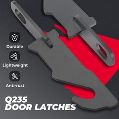 KEMIMOTO door latches for RZR rear view boosting cabin airflow