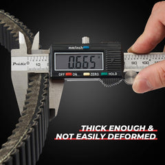 KEMIMOTO belt 3211113 demonstrates stretch resistance for stable RPMs.