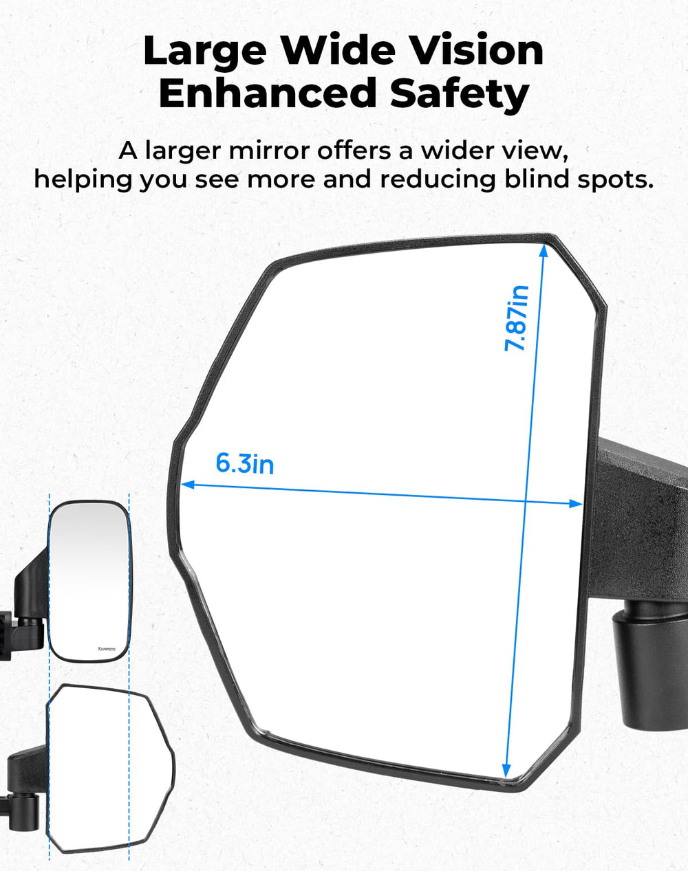 KEMIMOTO easy-install pillar-mount visualization for quick setup.