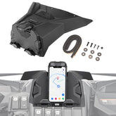 KEMIMOTO electronic device holder for Can-Am Maverick tablet mount keeps devices secure on trails.