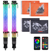 KEMIMOTO fat whip light 2ft front view boosts night visibility on trails