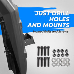 KEMIMOTO foot rest with anti-slip spikes for secure footing in wet weather