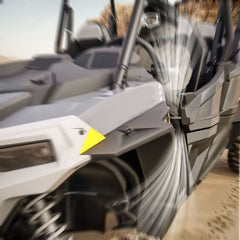 KEMIMOTO four-seat RZR door latches setup for front and rear doors