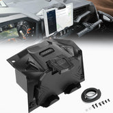 KEMIMOTO GPS mount with storage box for Polaris RZR cockpit keeps devices secure