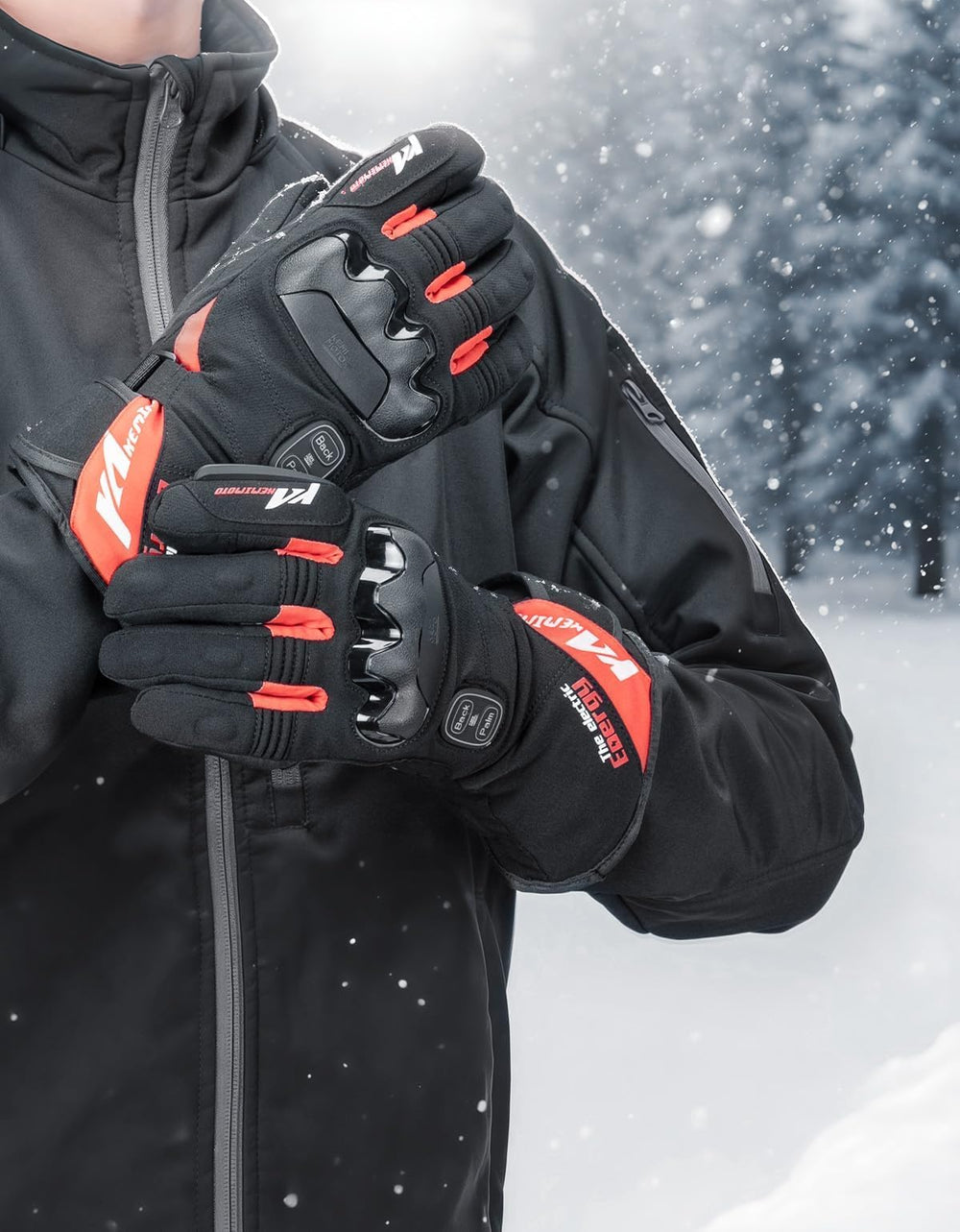 KEMIMOTO heated gloves three heat modes with auto preheat for comfort